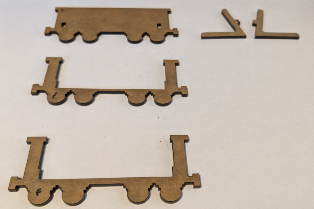 Cut out components of Essex County Express