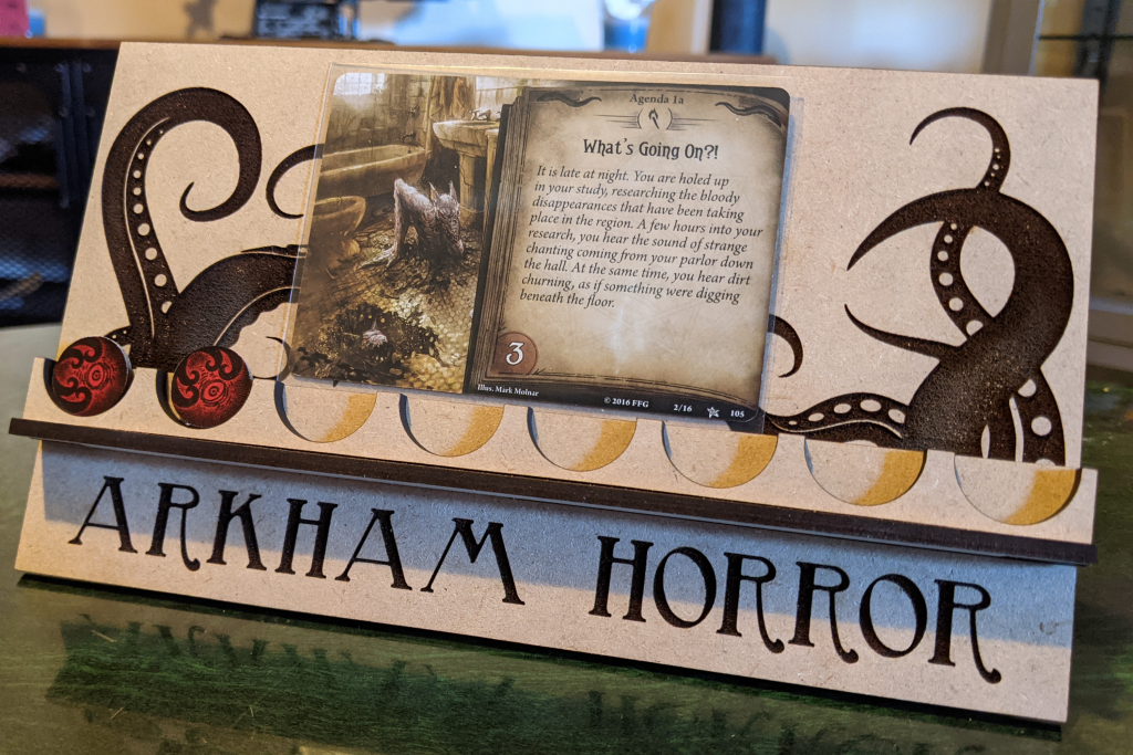 Arkham Horror themed collapsible card holder