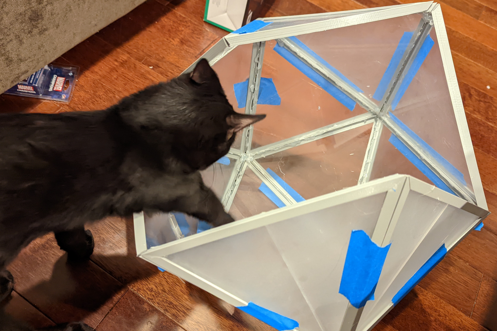  One of my Kittens decided to test the structural integrity of my project. 